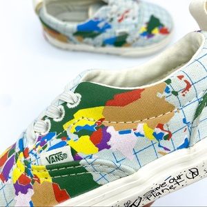 ❌SOLD❌ Vans Era Elastic Lace Save Our Planet Shoes Size 7 toddler
